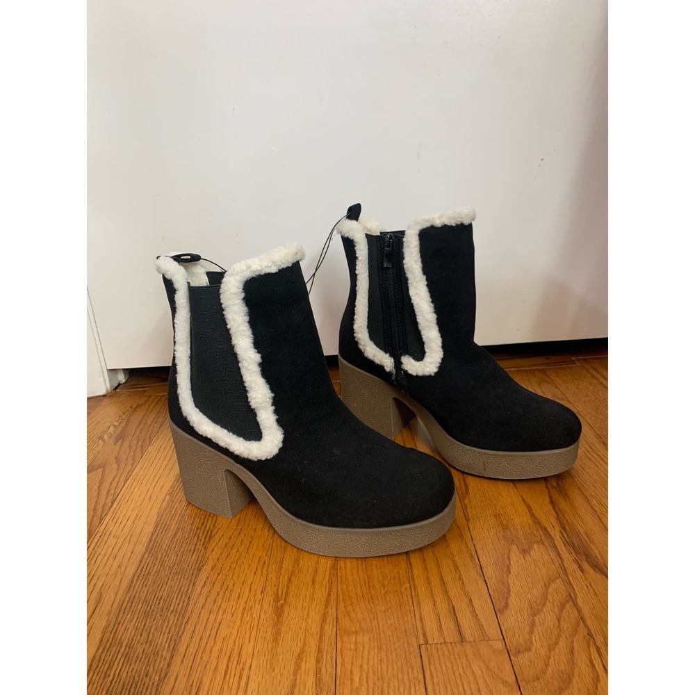 Torrid New Shearling Trim Platform Bootie Women’s 10.5